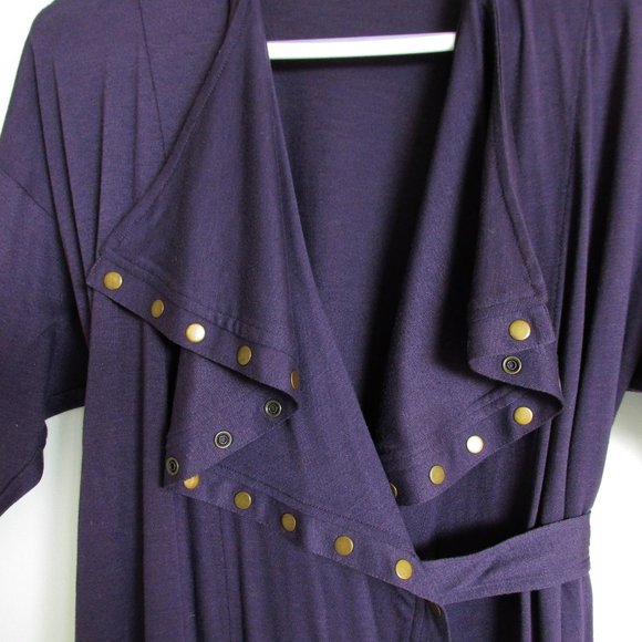 French Connection Denim - Purple Jersey Wrap Dress - Picture 1 of 9
